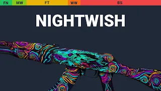 AK-47 Nightwish - Skin Float And Wear Preview