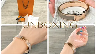 Hermès Clic H Bracelet UNBOXING!! Hermés Marron Glacé Clic Clac H :My first Hermès bracelet |Mia.P