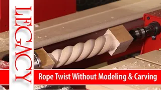 Making a Rope Twist Spindle - Rope Molding Router Bit & CNC Techniques - Legacy CNC