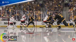 NHL 22 OT Hair Raiser! Boston Bruins vs Ottawa Senators 4K Ultra Graphics! PS5 Gameplay