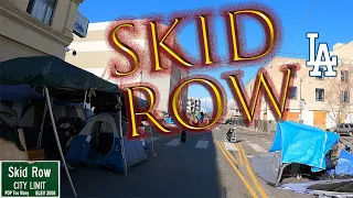 Skid Row Los Angeles California, USA. 7th St, San Pedro St, Fashion district.