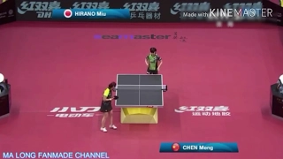 Table Tennis Asian Championships 2017 Miu Hirano vs Chen Meng highlights