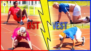 Hvem er best, øst eller vest? (Østlandet vs Vestlandet i Krabbe-stafett)