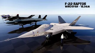 Military Aircraft Size Comparison