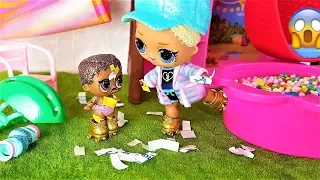 DOLLS LOL SURPRISE CARTOONS! The STORY of a BABY who REALLY WANTED to RIDE) Cartoon Video