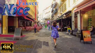 🇫🇷 Nice in 4K: Walking Tour Through a Historic Picturesque City French Riviera Gem ☀️