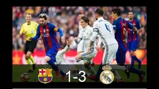 Barcelona 1 - 3 Real Madrid (Spanish Super Cup 2017) All Goals & Highlights