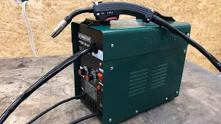 Lidl PARKSIDE ® PFDS 120 A2 Mig Flux welding machine Unboxing and Test Fülldraht Schweißgerät 99€