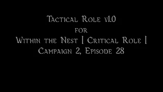 c2e28 Tactical Role