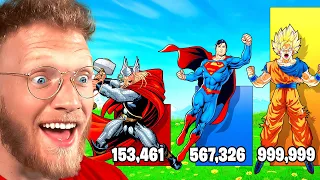 Comparing MARVEL, DC And DRAGON BALL Power Levels!