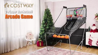 Costway Indoor Double Electronic Basketball Game