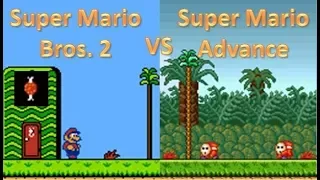 Super Mario Bros. 2 vs Super Mario Advance | hungrygoriya