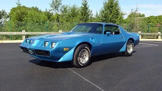 1979 Pontiac Trans Am in Atlantis Blue & T/A 6.6 Engine Sound on My Car Story with Lou Costabile