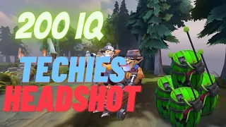 200 IQ Techies headshot  -  Dota 2 Short Clips