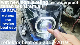 reflektor beat esp 2017-2019 wst new non leveling sinar otomotif