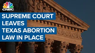 Supreme Court leaves Texas abortion law in place ahead of review