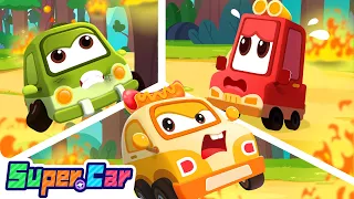 Forest Rescue Operation | Car Cartoon | Nursery Rhymes | Super Car- Cars World