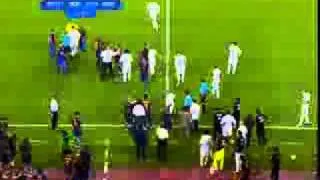 Big Fight At Real Madrid Vs Barcelona (17/08/11)