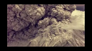 Mount St. Helens in eruption, May 18, 1980