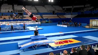 SUNDQUIST Callum (CAN) M - 2019 Trampoline Worlds, Tokyo (JPN) - Qualification Double Mini R1