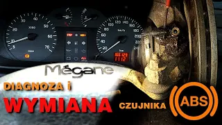 Megane 1 - Diagnoza i WYMIANA czujnika ABS