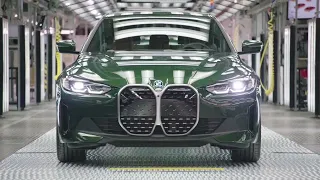 Production of the first ever BMW i4 at BMW Group Plant Munich   Assembly   video  Auto Motions