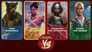 Commander VS S14E5: Lord Windgrace VS Saheeli VS Aminatou VS Estrid [EDH]