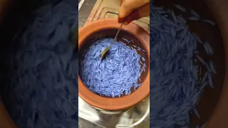 Butterfly pea flower ghee rice #shorts #viral #trending