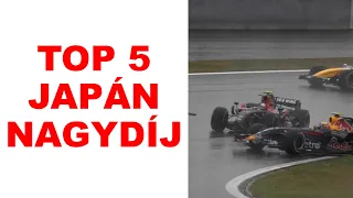 TOP 5 legjobb F1-es Japán Nagydíj
