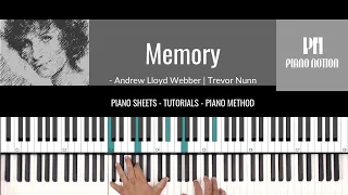 Memory - Cats - Barbra Streisand (Sheet Music - Piano Solo - Piano Cover - Tutorial)