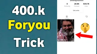 Tiktok foryou trick || tiktok video viral trick || tiktok views problem