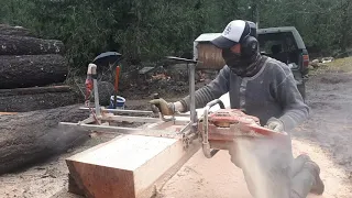 Chainsaw Milling - Start to Finish.