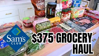 🛒 $375 GROCERY HAUL + FRIDGE RESTOCK! // FAMILY OF 4 // SAM'S CLUB HAUL!