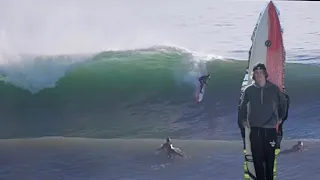 Surfing BIG Steamer Lane, Santa Cruz,California