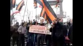 Митинг НОД.Крым.Симферополь 1.03.14   12ч  Разгромили ОПЛОТ