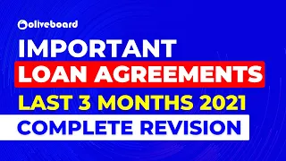 Loan Agreements 2021 | Last 3 Months 2021 | Complete Revision | SBI | IBPS | RBI | LIC | ESIC