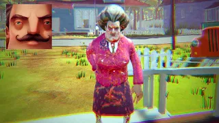 HELLO NEIGHBOR Scary Teacher EXE - My New Neighbor Scary Teacher.EXE Act 2 Trampoline Gameplay