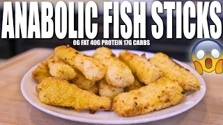 THIS RECIPE WILL MAKE YOU SHREDDED! | 0g Fat 40g Protein 17g Carbs Air Fryer Fish Sticks!
