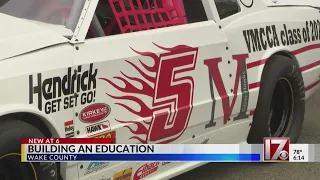 Wake County students unveil rebuilt 1984 Monte Carlo race car