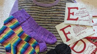 Stitched by Mrs D knitting and crochet podcast episode 45 - sorry it's been a while again