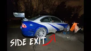 BMW M3 GTR GETS SIDE EXIT EXHAUST