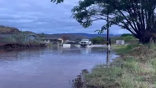 Kauaiʻs Waimea river is flooded