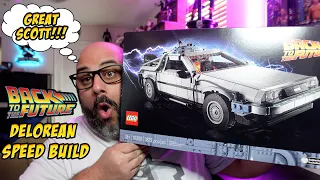 Back to The Future Lego Delorean Speed Build