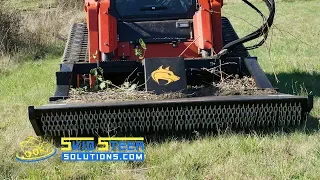 Brush Wolf 7200 HF Skid Steer Brush Cutter Overview+Demo | Skid Steer Solutions