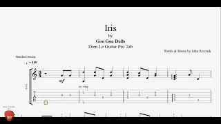 Goo Goo Dolls - Iris - Fingerstyle Guitar Pro Tab