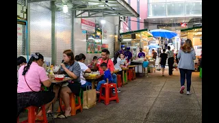 [4K] Street food area around "The One Park Ladprao" shopping mall, Bangkok