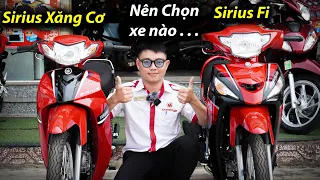 Nên Chọn Xe Nào Sirius XC Và Sirius Fi , Giá Xe Mới Nhất Tháng 3 / 2023 Phiên Bản Căm Đĩa , Đỏ Đen