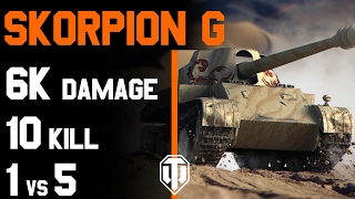 World of Tanks - Rheinmetall Skorpion G - 6119 Damage - 10 Kill - 1vs5