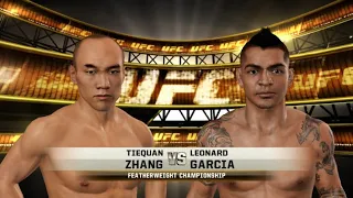 UFC Tiequan Zhang vs. Leonard Garcia Fight a former legacy FC featherweight champion.