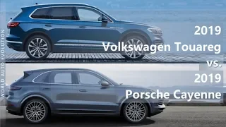 2019 Volkswagen Touareg vs 2019 Porsche Cayenne (technical comparison)